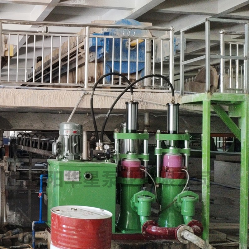 壓濾機節(jié)能進料泵，液壓陶瓷柱塞泥漿泵